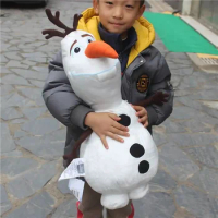 HEROCROSS Disney Frozen 55cm Olaf Plush Toy Large Snowman Cartoon Cute Stuffed Animals Doll Toys