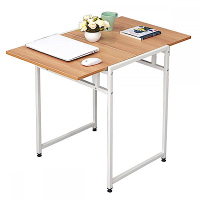 hoi! DIY簡易伸縮可折疊餐桌-白色框 (H014217394)