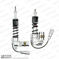 Shock Breaker Nui Racing Black Silver Adjustable Preload Vespa Sprint Primavera 3v Iget Tabung Shock