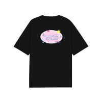 Oversize tee The Main Character / Black