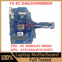 DAG3HDMB8D0 Mainboard For HP 15-EC Laptop Motherboard GTX1650/GTX1650TI With R5 4600H/R7 4800H CPU 100% Full Tested Working Well