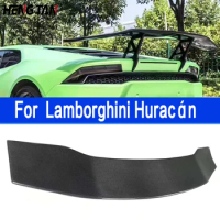 For Lamborghini Huracán LP610 620 DMC Style Carbon Fiber Tail fins Rear Trunk Spoiler Guide Wing Rear Wing Car Trunk Diverter