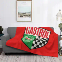 Castrol Oil New Arrival Fashion Leisure Warm Flannel Blanket Castrol Oil Vintage Racing Lube Grease Cars Detroit British