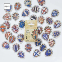 44pcs Knights shield sticker tag design sticker as Gift Tag Christmas gift Decoration scrapbooking DIY Sticker