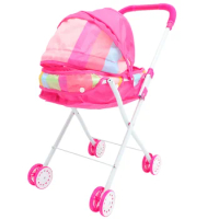 Girls Small Plaything Stroller Toy Simulated Stroller Wagon Toy Accessory
