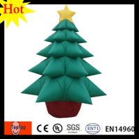 6m 20ft inflatable pvc snowing christmas tree giant outdoor commercial lighted holiday supplies 420D Oxford