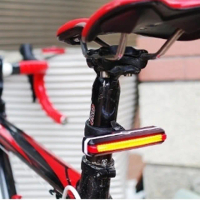 【May Shop】自行車後車燈 單車燈 可旋轉LED燈(USB充電頭燈)