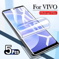3/5PCS Hydrogel Film For VIVO X100 X90 X80 X70 X50 X60 Pro Plus Screen Protector For VIVO S12 S15 IQOO 10 9 Pro Soft Gel Film