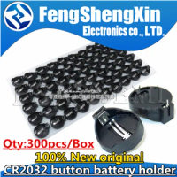 300pcs/lot CR2032 BS-2-1 CR2025 Button battery socket battery holder