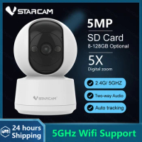 Vstarcam 5MP PTZ IP Camera 5G WIFI Wireless Security Camera Two Way Audio Surveillance Smart Home AI Tracking Baby Monitor