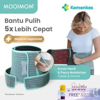 MOOIMOM Korset Hamil Pasca Melahirkan Caesar 2in1 Premium Bamboo Corset Size M
