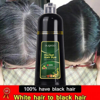 Augeao Shampo Penghitam Rambut Uban Original Black Hair Dye Shampoo 500ml Cat Rambut Tutup Uban Hair