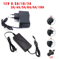 100v240V AC to 12V DC 0.5A 1A 2A 3A 4A 6A 8A 10A Power Adapter Supply Charger Converter 5.5mm x 2.5mm for Switch LED Strip light