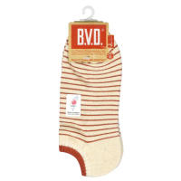【BVD】條紋毛巾底女踝襪22-25cm*12雙入(毛巾底踝襪 短襪)