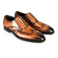 【Waltz】職人巧思 經典雕花 沖孔 紳士鞋 真皮皮鞋(211052-63華爾滋皮鞋)