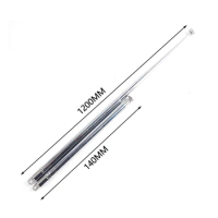 120cm 10Section Stainless Steel Telescopic Rod Antenna FM AM Radio Super Signal Brand New And High Quality