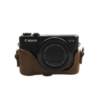 กระเป๋ากล้องหนัง PU ย้อนยุคเคสแข็งสำหรับ Canon Powershot X G7X Mark II III (G7XIII G7XII) Mark2 G7 G7X3