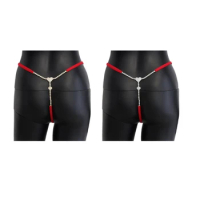 Women's Sexy Rhinstones Thongs Underwear Panties Low Waist G-String Panties