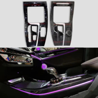 Carbon Fiber Black Center Console Panel Saddle light For BMW X3 X4 G02 G08 Auto LED Decorative Lights Ambient light Refit Neon
