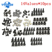 140pcs/lot 14types Momentary Tact Tactile Push Button Switch SMD Assortment Kit Set Life 100000 Times Promotion Price