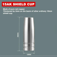 Tip Holder MIG Welding Nozzle Protective Nozzle Consumables MB15 15AK 0.6mm-1.2mm Accessories For Mitech Chiry