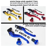 HANDLE TUAS REM+JALU BANDUL STANG VARIASI MOTOR SATRIA FU-SONIC 150 R - Gold, Sonic R 150