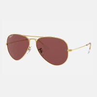 【RAY BAN】RB3025-9196AF 飛行員偏光紫色太陽眼鏡