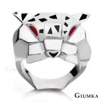 GIUMKA 純銀戒指．獵豹．男性．新年禮物(銀色)