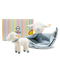 【STEIFF】Leno Lamb 小羊寶寶 安撫巾&amp;玩偶(安撫彌月禮盒)