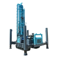 YG Hot Water Well Drilling Rig Crawler 400-500-600m Drill Rig Driven Portable Screw Air Compressor 30 Bar Fast Drilling Speed