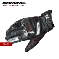 ใหม่ KOMINE ถุงมือ KOMINE GK-193คาร์บอนไฟเบอร์รถจักรยานยนต์แข่งถุงมือประสิทธิภาพสูงป้องกันวิบากขี่ถุ