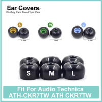 Foam Tips For Audio Technica ATH-CKR7TW ATH CKR7TW Earphone TWS Ear Buds Replacement Headset Ear Pad