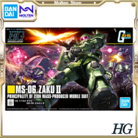 BANDAI Original HGUC 1/144 MS-06 Zaku II Mobile Suit Gundam Gunpla Model Kit Assembly/Assembling