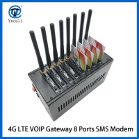 4G LTE VOIP Gateway 8 SIM Card Device EC25 4G 8 Ports AT Command Receive and Bulk send SMS/MMS IMEI Changeable Modem SMS Gateway