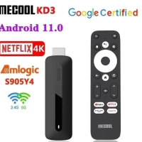 MECOOL KD3 - 4K UHD Google TV Stick - Media Player Google Certified