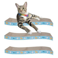 【iCat 寵喵樂】可愛貓咪貓抓板3入組(貓玩具/平板抓板)