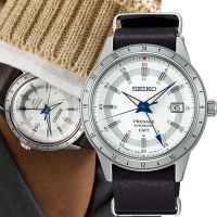 SEIKO 精工 Presage Style60’s系列復古 限量 110週年GMT機械錶 (4R34-00E0J/SSK015J1) ˍSK040