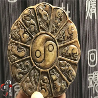 Han Dynasty Gaogu Jade Artifacts, Handheld Pendant, Twelve Zodiac Signs