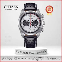 Jam Tangan Pria Citizen CA4640-09A Eco Drive Chronograph Leather 100M Original