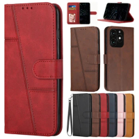 Leather Flip Wallet Case For Tecno Spark 7 7T 8 8T 8P 9T 9 Pro Camon 17 17P 18P 18 Prime 19 Pop 5 Lte Pova Neo 2 Protect Cover