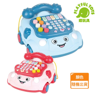 聲光益智電話車 (嬰兒玩具 寶寶音樂玩具 早教故事機)【Playful Toys 頑玩具】