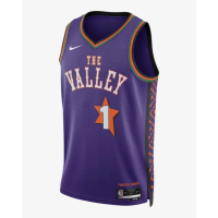 【NIKE 耐吉】NBA 太陽 籃球背心 Devin Booker 男款 PHX MNK DF SWGMN JSY CE 24 紫色(FQ4356504)
