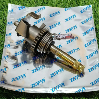 (zftw) as selah engkol viar shaft kick stater assy - sparepart motor roda tiga - viar appktm kaisar 