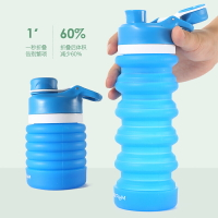 折疊水杯便攜伸縮杯子戶外旅行可折疊耐高溫壓縮硅膠杯水壺裝沸水