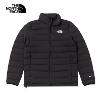 【The North Face 官方旗艦】北面男款黑色DWR防潑水保暖可打包羽絨外套｜7W7Q4H0 600蓬鬆度