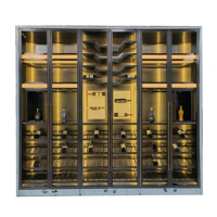Wine Cellar Stainless Steel Thermostatic Wine Cabinet Restaurant Wine Rack Liquor Decoration Display Cabinet Customization