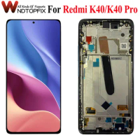 AMOLED 6.67" For Xiaomi Redmi K40 LCD Display Mi 11i F3 LCD Touch Screen Digitizer Assembly For Redmi K40 Pro Screen With Frame