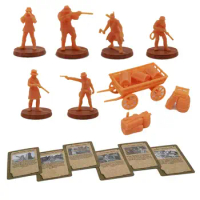 Outland Models Bloody West Series Cowboy Figure w Cards 28mm Scale