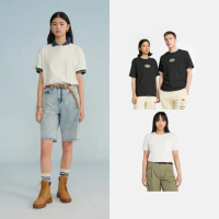 【Timberland 官方旗艦】特談-男T 女T 中性款 印花圖案刺繡短袖T恤/上衣(多款任選)