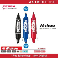 Zebra McKee MO 150 MC Permanent Marker Spidol Permanen 2 Dual Tip 2 Sisi Bullet 1.5 - 2mm Chisel 6mm